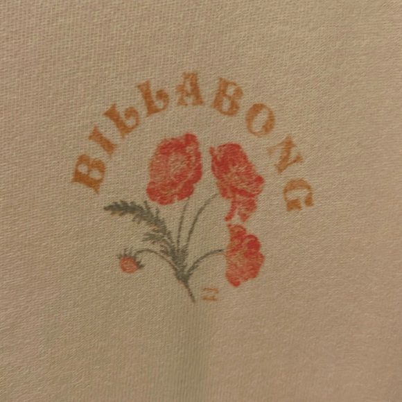 BILLABONG Cream Rose Sweater Size Large - Picture 3 of 6